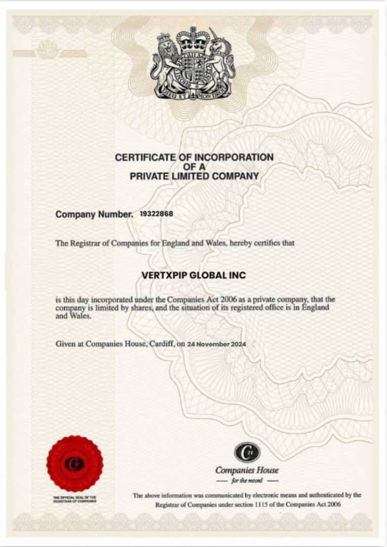 Certificate of Incorporation